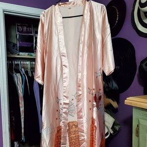 Satin dragon kimono
